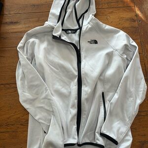 The North Face White and Black Full-Zip Jacket